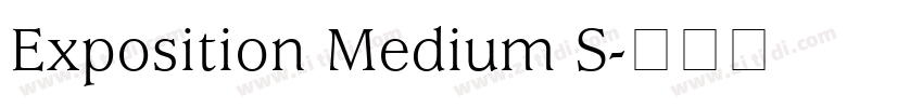 Exposition Medium S字体转换